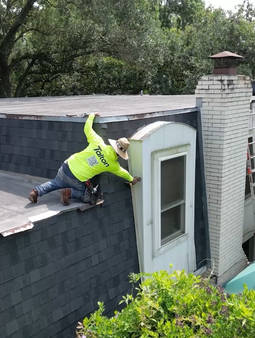 Talton Roofing Solutions crew member